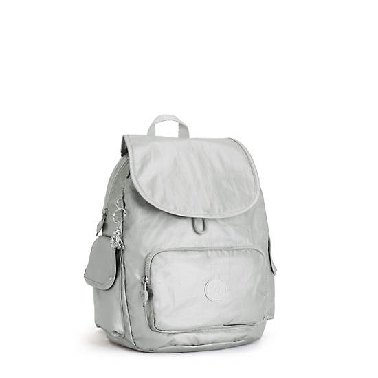 Mochilas Kipling City Pack Small Metallic Plateados | MX 1514KO